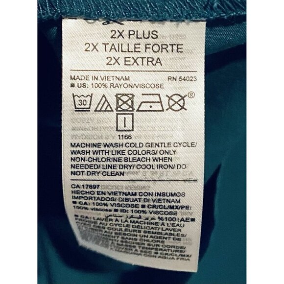 Old Navy Top Womens 2X Ruffle Short Sleeve V Neck Flowy Blue Boho Cottagecore - Picture 4 of 5